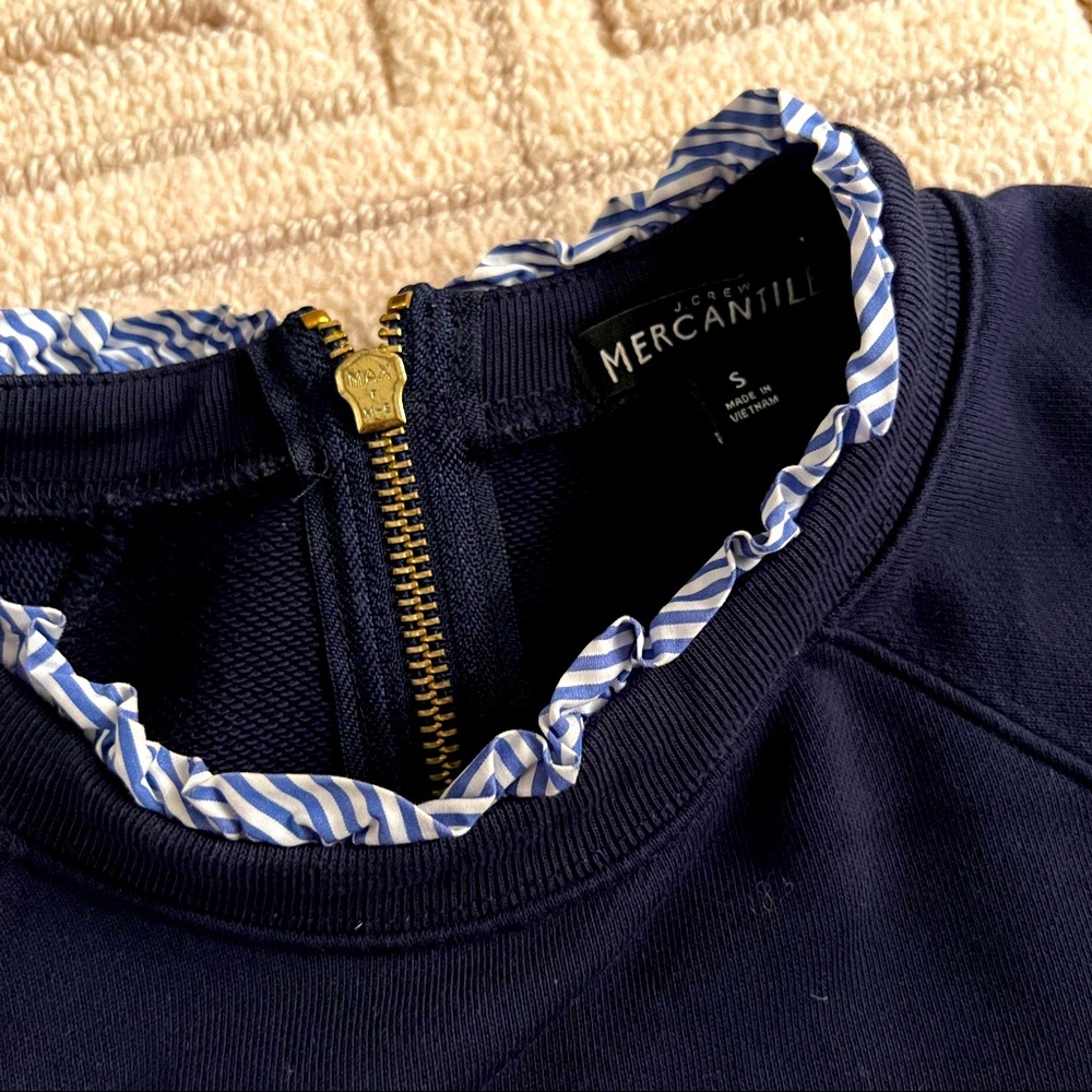 J.Crew Ruffle Sweatshirt - Picture 3 of 4